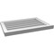 Ekena Millwork Vertical Surface Mount PVC Gable Vent: Functional, w/ 2"W x 2"P Brickmould Sill Frame, 28"W x 20"H GVPVE28X2003SF - alternate 3